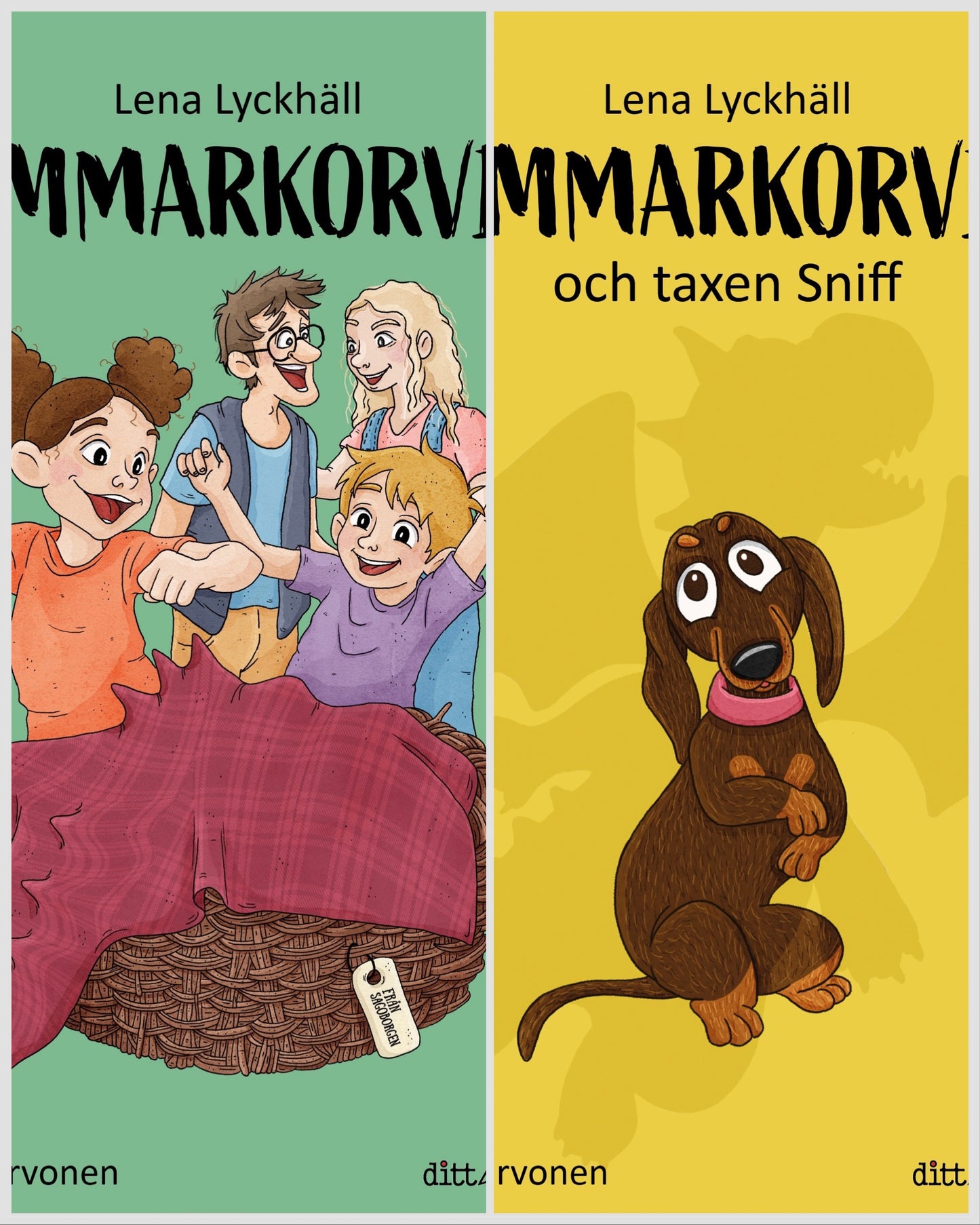 Bokomslag hela serien om Sommarkorven