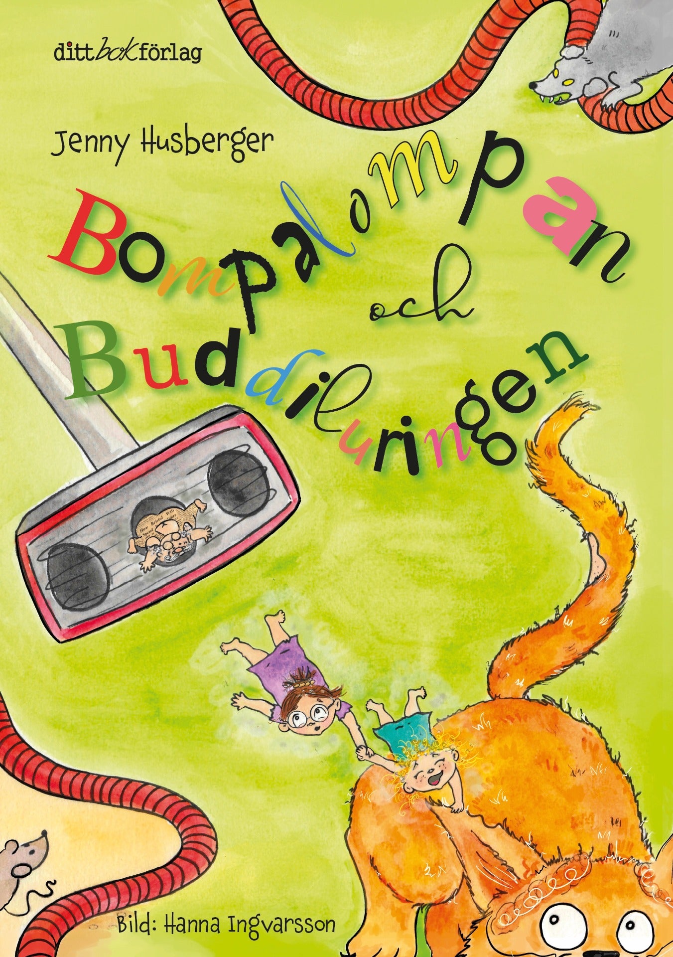 Bokomslag bilderbok Bompalompan och Buddiluringen