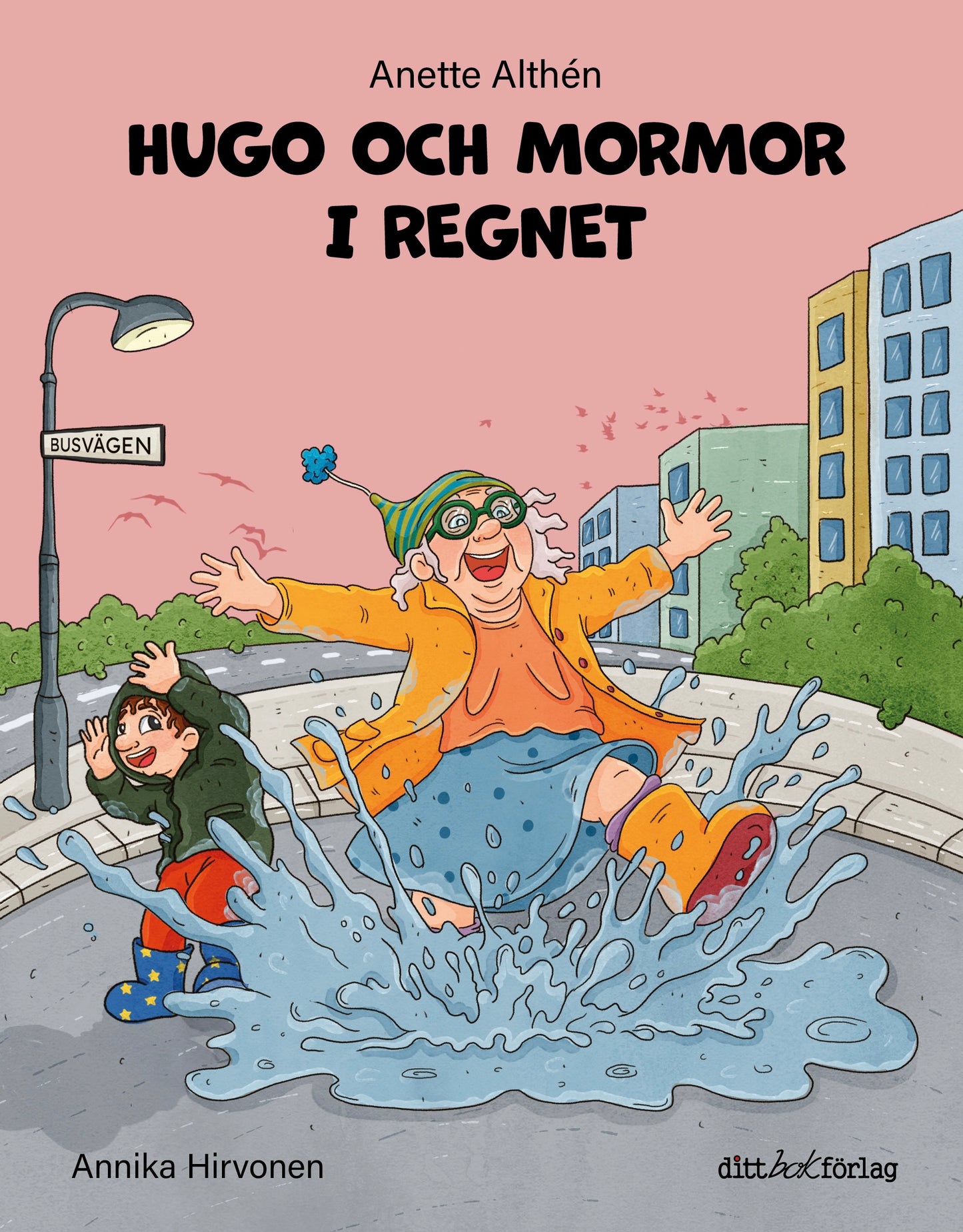 Omslag Hugo och mormor i regnet