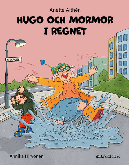 Omslag Hugo och mormor i regnet