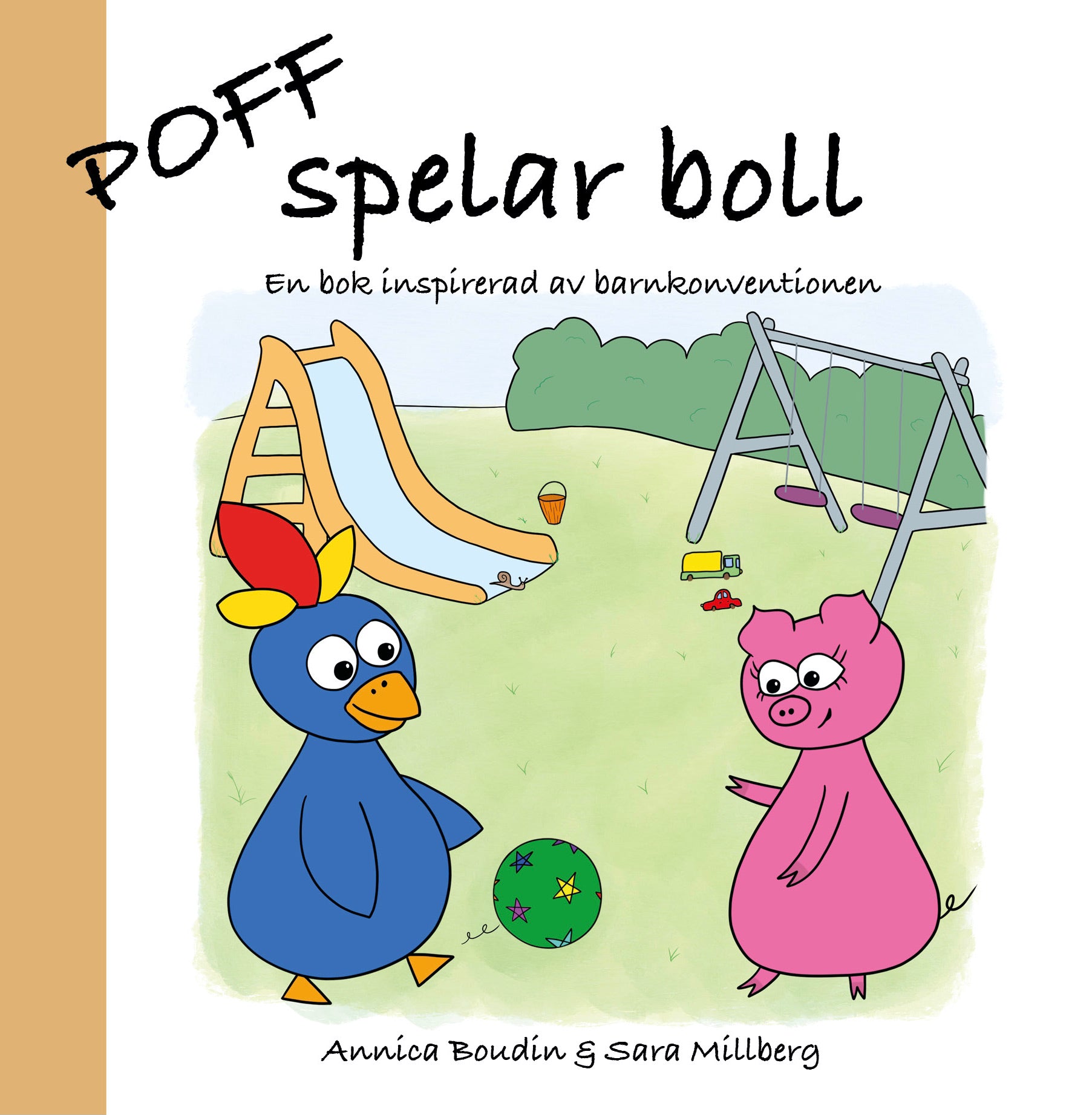 Bokomslag bilderbok Poff spelar boll